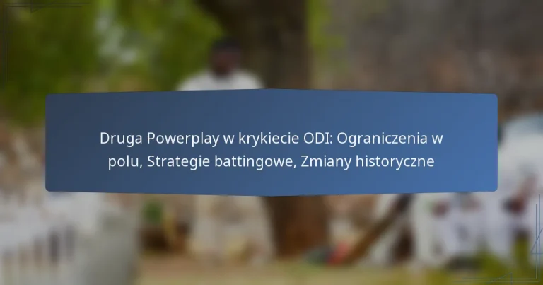 Druga Powerplay w krykiecie ODI: Ograniczenia w polu, Strategie battingowe, Zmiany historyczne