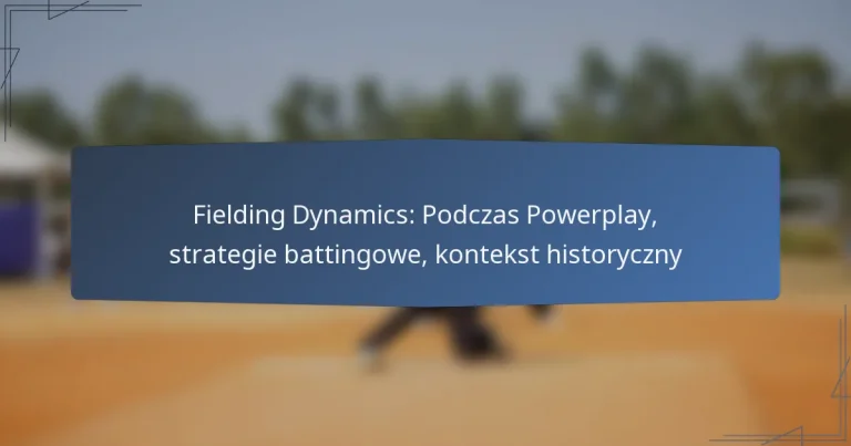 Fielding Dynamics: Podczas Powerplay, strategie battingowe, kontekst historyczny