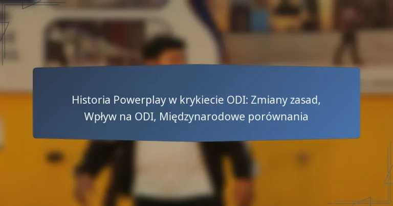 Historia Powerplay w krykiecie ODI: Zmiany zasad, Wpływ na ODI, Międzynarodowe porównania