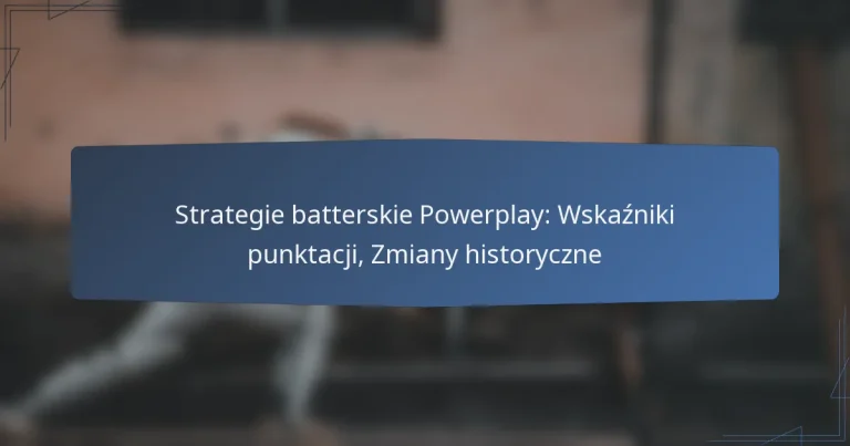 Strategie batterskie Powerplay: Wskaźniki punktacji, Zmiany historyczne